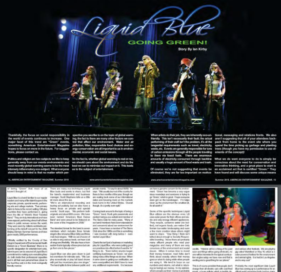 American Entertainment Green Summer - Liquid Blue