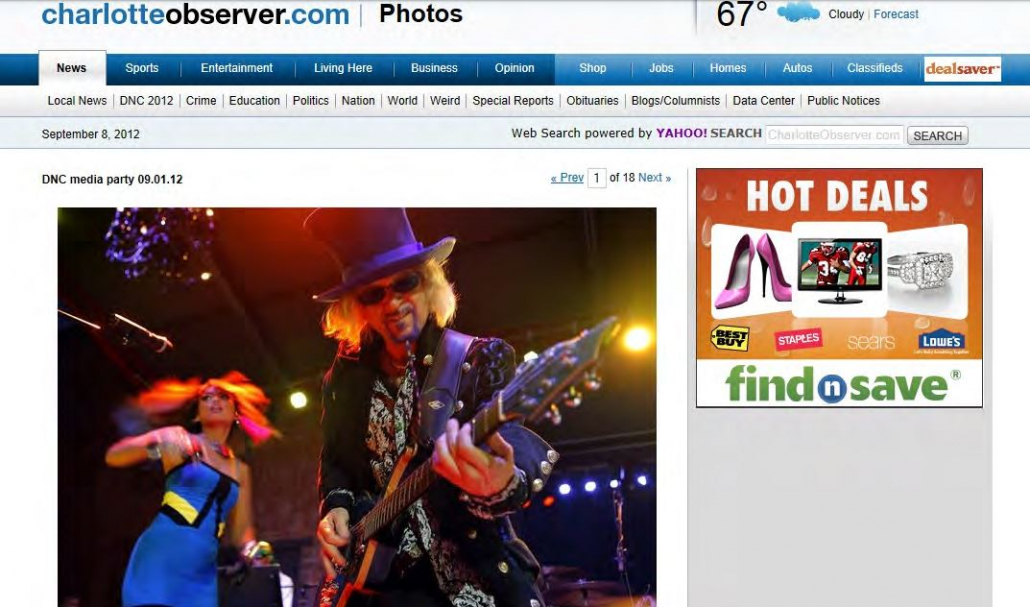 Charlotte Observer - Liquid Blue