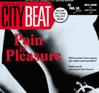 San Diego City Beat Pain is Pleasure- liquid Blue